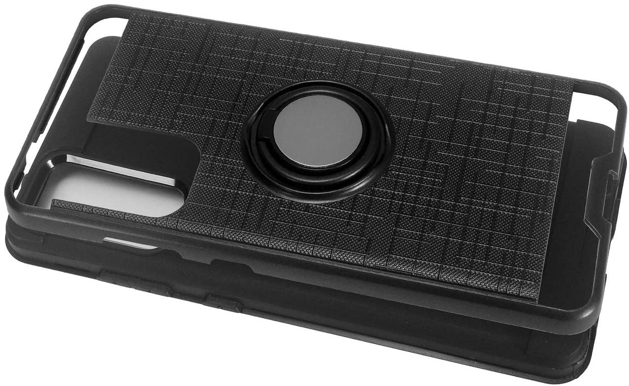 For Samsung Galaxy S22 Plus Hybrid 360° Ring Armor Shockproof Dual Layers 2in1 with Ring Stand for Magnetic Car Mount  Phone Case Cover