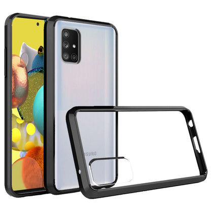 For Apple iPhone 14 Plus (6.7") Hybrid Crystal Clear Transparent Shock-Absorption Bumper with TPU + Hard PC Back Frame  Phone Case Cover