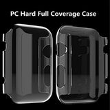 For Apple Watch 44mm Series SE 6 Crystal Clear Screen Protector Snap-on Full Cover Shell Rubber TPU + Hard PC Frame for iWatch Series SE/6/5/4 Clear Phone Case Cover