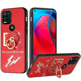 For T-Mobile Revvl 6 Pro 5G /Revvl 6 5G Diamonds 3D Bling Sparkly Glitter Ornaments Engraving Hybrid Fashion  Phone Case Cover
