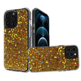 For TCL Revvl V Plus 5G (T-Mobile) Glitter Colorful Bling Sparkle Full Epoxy Glittering Shining Shockproof Soft Silicone TPU Hard PC  Phone Case Cover