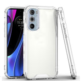 For Motorola Edge+ 2022 /Edge Plus Colored Shockproof Transparent Hard PC Rubber TPU Hybrid Shell Thin Slim Protective  Phone Case Cover