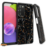For Samsung Galaxy A33 5G Marble Fashion Stone Stylish Flake Glitter Bling Hybrid Slim Glossy TPU Rubber Hard Protection  Phone Case Cover