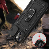 For Samsung Galaxy S22 Hybrid Built-in 360° Rotate Magnetic Ring Stand with Camera Protection Heavy Duty Shockproof  Phone Case Cover