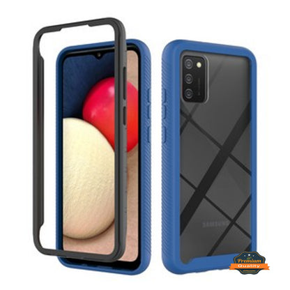 For TCL Stylus 5G Full Body Frame Armor Slim Hybrid Double Layer Hard PC + TPU Transparent Back Rugged Shockproof Clear / Pink Phone Case Cover