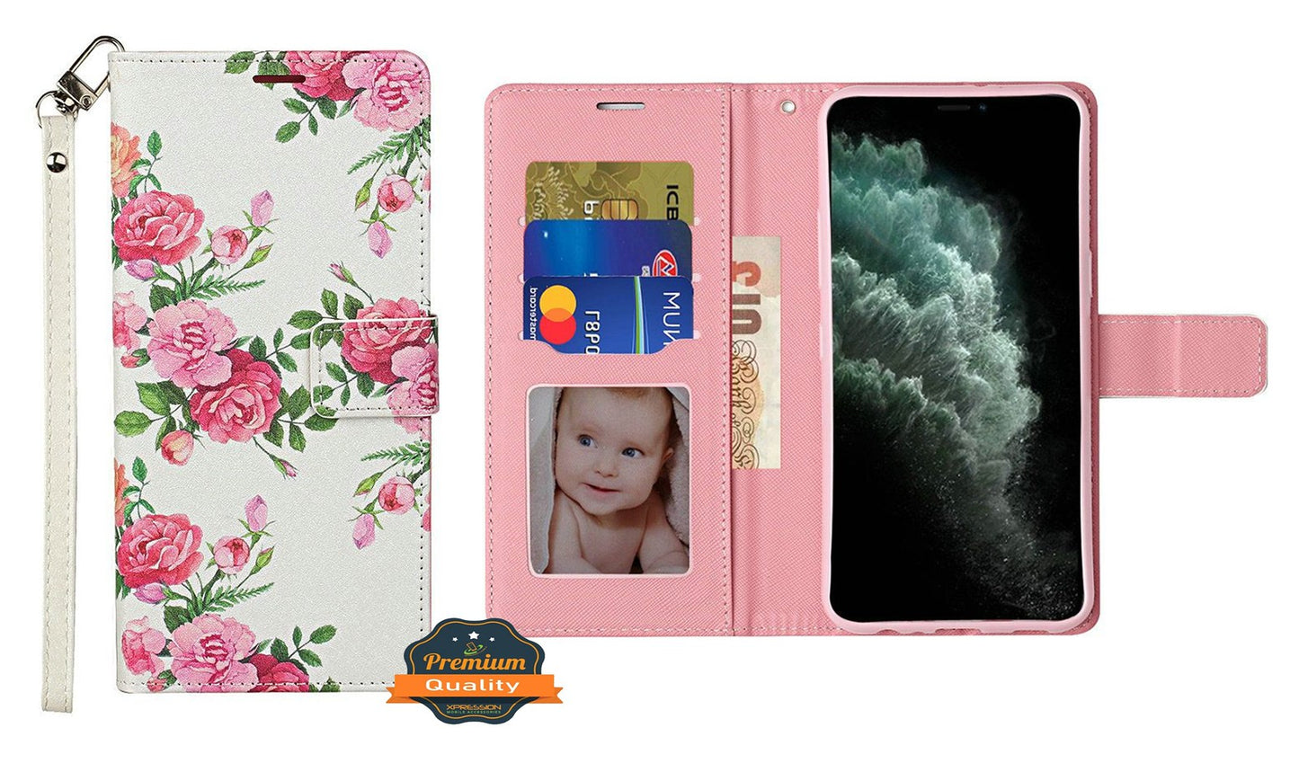 For Samsung Galaxy A02S Wallet Case PU Leather Design Pattern with Credit Card Slot Strap, Stand Magnetic Folio Pouch  Phone Case Cover