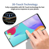 For Samsung Galaxy A13 5G Tempered Glass Screen Protector Full Cover Anti-Scratch Edge to Edge Black Rim Coverage 2.5D Clear Black Screen Protector