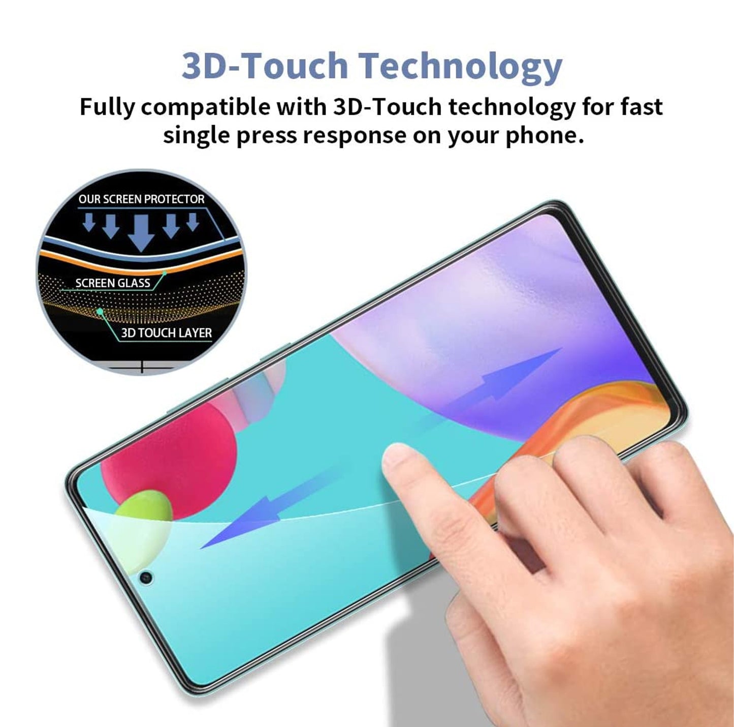 For Samsung Galaxy S23+ Plus Tempered Glass Screen Protector Full Cover Anti-Scratch Edge to Edge Black Rim Coverage 2.5D Clear Black Screen Protector