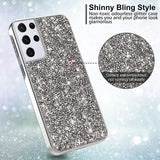 For Apple iPhone SE 3 (2022) SE/8/7 Bling Rhinestone Diamond Shiny Glitter Hybrid Dual Layer Rugged Shell Hard PC TPU  Phone Case Cover