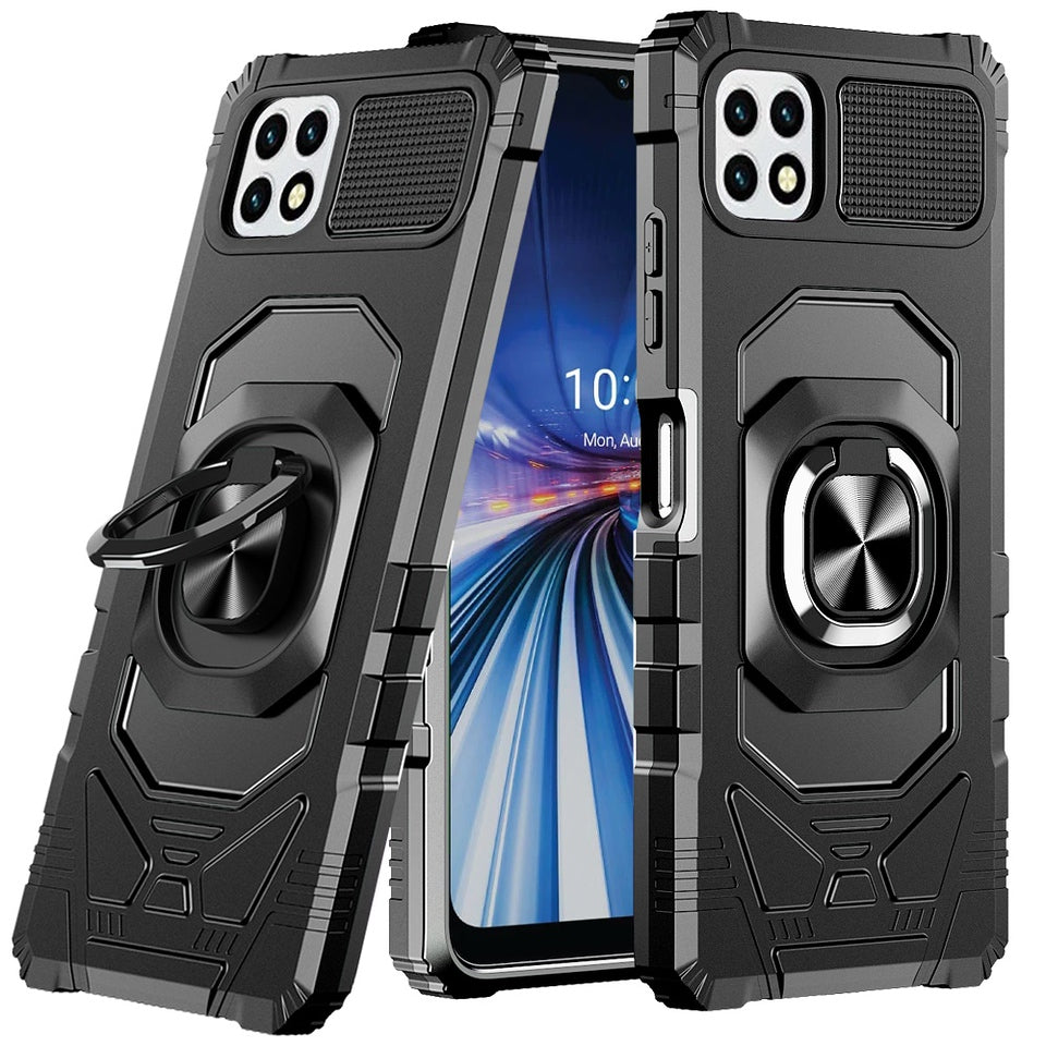 For Apple iPhone SE 3 (2022) SE/8/7 Hybrid Dual Layer Rotate Magnetic Ring Stand Holder Kickstand, Rugged Shockproof  Phone Case Cover