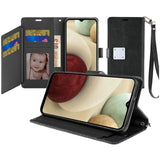For Nokia C200 Wallet Case PU Leather Credit Card ID Cash Holder Slot Dual Flip Pouch with Stand and Strap  Phone Case Cover