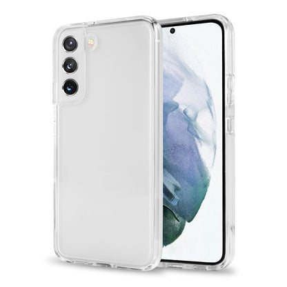 For Samsung Galaxy S23 Clear Full Transparency Thick Hybrid Hard PC Shell & Soft TPU Shock-Absorption Bumper Transparent Phone Case Cover