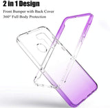 OnePlus 8T 5G Crystal Clear Two Tone Transparent Shockproof Rugged Heavy Duty Bumper Hybrid Back Transparency TPU Shockproof Protective Cover High Impact Resistant Cases