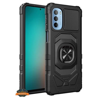 For TCL 30 T /T603 Full-Body Stand 2in1 Magnetic Car Mount Metal Ring Holder Kickstand Heavy Duty Hybrid Armor Defender  Phone Case Cover