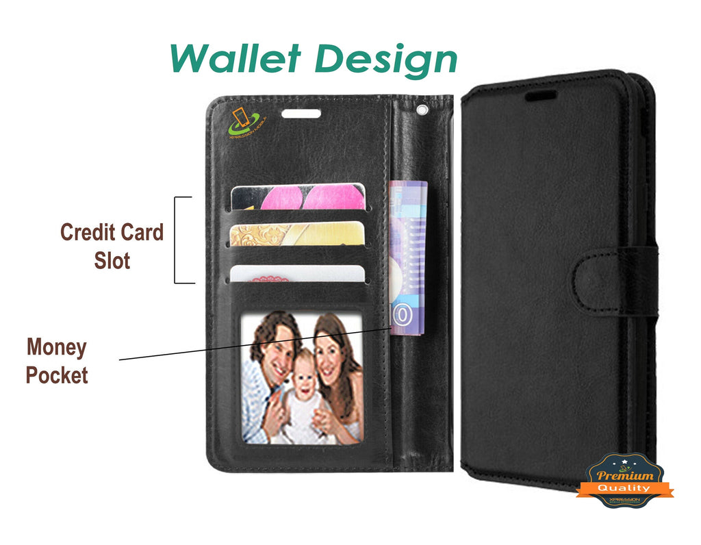 For Motorola Moto G 5G 2022 Luxury Leather Wallet Case with Credit Card Holder Storage Lanyard Kickstand & Magnetic Flip  Phone Case Cover