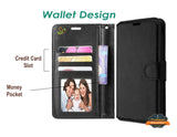 For Apple iPhone 13 Pro Max (6.7") Leather Wallet Case with Credit Card Holder Storage Lanyard Kickstand & Magnetic Flip Protective  Phone Case Cover