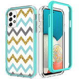 For Samsung Galaxy A53 5G Beautiful Design 3 in 1 Hybrid Triple Layer Armor Hard Plastic Rubber TPU Protective Frame  Phone Case Cover