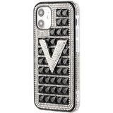 For Apple iPhone XR Fashion Luxury 3D Bling Diamonds Rhinestone Jeweled Ornament Shiny Crystal Hybrid Hard  Phone Case Cover