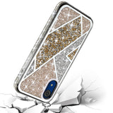 For Samsung A03 Core Glitter Bling Diamond Rhinestone Sparkly Bumper Fashion Shiny Cute Fancy Cases Hybrid Rugged PC  Phone Case Cover