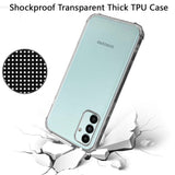 For Samsung Galaxy A13 5G Hybrid Transparent Thick Pure TPU Rubber Silicone 4 Corners Gel Shockproof Protective Slim Back Clear Phone Case Cover