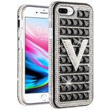 For Apple iPhone 8 Plus/7 Plus/6 Plus/6s Plus Fashion Luxury 3D Bling Diamonds Rhinestone Jeweled Ornament Shiny Crystal  Phone Case Cover