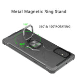 For Apple iPhone 13 /Pro Max Mini Shock-Proof Case with Magnetic Car Mount Kickstand Ring Holder Texture Rugged Hybrid Dual Layer  Phone Case Cover