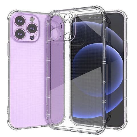 For Apple iPhone 13 Mini (5.4") Transparent Hybrid Shatterproof Design Thick Soft TPU Slim Fit Drop Protection Cushion Bumper Clear Phone Case Cover