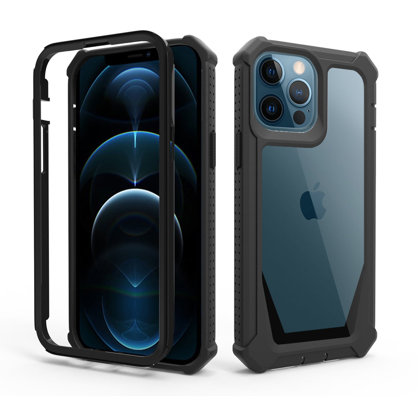 For Apple iPhone 14 /Plus Pro Max Tough Shockproof Ultimate Hybrid Full-Body Rugged Bumper Frame Clear Back Hard  Phone Case Cover