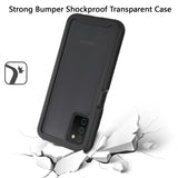 For Samsung Galaxy A03S Clear Dual Layer Rugged Bumper Frame Heavy Duty Hybrid Shockproof Rubber TPU Full Body Defender  Phone Case Cover