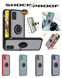 For Motorola Moto G Pure Hybrid Protective PC & TPU Shockproof with 360° Rotation Ring Magnetic Metal Stand & Covered Camera  Phone Case Cover