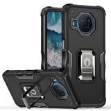 For Nokia X100 Hybrid Hard PC Soft TPU Bumper with Magnetic Ring Stand Holder Kickstand Military-Grade Drop Protection  Phone Case Cover