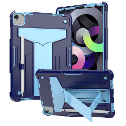 Case for Apple iPad Air 4 / iPad Air 5 / iPad Pro (11 inch) Tough Hybrid Kickstand Vertical 3in1 Shockproof Anti-Scratch PC + Silicone Armor Blue Tablet Cover