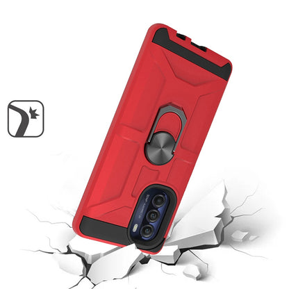 For Motorola Moto G Stylus 5G 2022 Hybrid Stand Kickstand Ring Holder [360° Rotating] Armor Dual Layer Hard TPU Rubber  Phone Case Cover