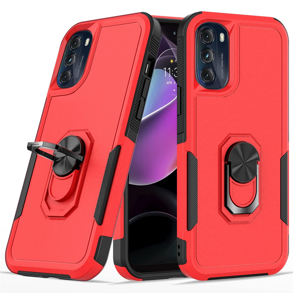 For Apple iPhone 14 /Plus Pro Max Ring Holder Stand, Support Magnetic Car Mount, Hard PC Back TPU Hybrid Shockproof  Phone Case Cover