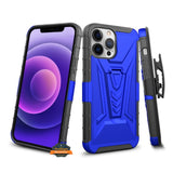 For Apple iPhone 13 /Pro Max /Mini Hybrid Armor Kickstand with Swivel Belt Clip Holster Heavy Duty 3 in 1 Defender Shockproof Rugged  Phone Case Cover