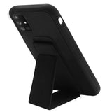 For Samsung Galaxy A71 5G Hybrid Foldable Kickstand Magnetic Heavy Duty Silicone Rubber TPU Protector [Fit Magnetic Car Mount]  Phone Case Cover