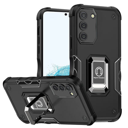 For Apple iPhone 13 Pro Max Hybrid Cases with Magnetic Ring Holder Stand Kickstand Heavy Duty Rugged Silicone Shockproof  Phone Case Cover