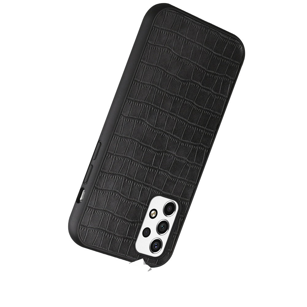 For Apple iPhone 14 Pro (6.1") Slim Thin PU Leather Crocodile Flip Snap On Hybrid Shockproof TPU PC Hard Shell Durable  Phone Case Cover