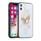 For Samsung Galaxy A02S Diamond Bling Sparkly Glitter Ornaments Engraving Hybrid Armor Ring Stand Holder Fashion  Phone Case Cover