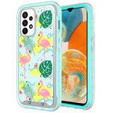 For Samsung Galaxy A23 5G Stylish Design 2in1 Hybrid Armor Hard Rubber TPU Shockproof Front Frame Bumper  Phone Case Cover