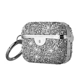For Apple AirPods Pro Sparkly Diamond Shockproof Protective Premium Bling Rhinestone Glitter Skin with Hook Charging Cases Hard Carrying  Case Cover