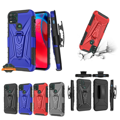 For Samsung Galaxy S21 FE /Fan Edition 3 in 1 Rugged Belt Clip Holster Heavy Duty Tuff Hybrid Armor Rubber with Kickstand Stand  Phone Case Cover