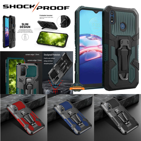 For Samsung Galaxy S22 Hybrid Heavy Duty Protection Shockproof Defender with Belt Metal Clip and Kickstand Dual Layer  Phone Case Cover