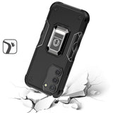For Samsung Galaxy S22 /Plus + / Ultra Hybrid Hard PC Soft TPU Bumper with Magnetic Ring Stand Holder Military-Grade Drop Protection  Phone Case Cover