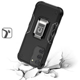 For Samsung Galaxy A53 5G Hybrid Hard PC Soft TPU Bumper with Magnetic Ring Stand Holder Military-Grade Drop Protection  Phone Case Cover