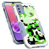 For Samsung Galaxy A03S Fashion Design Tough Shockproof Hybrid Stylish Pattern Heavy Duty TPU Rubber Armor  Phone Case Cover