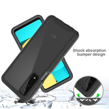 For Google Pixel 6A Clear Dual Layer Rugged Bumper Frame Heavy Duty Hybrid Shockproof Rubber TPU Full Body Defender  Phone Case Cover