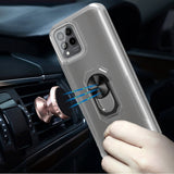 For Samsung Galaxy Z Fold 4 Clear Transparent Armor Defender Shockproof Hybrid with Ring Holder Kickstand  Phone Case Cover