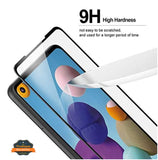 For TCL 30 Z Screen Protector, 9H Hardness Full Glue Adhesive Tempered Glass 3D Curved HD Glass Protector Clear Black Screen Protector