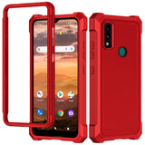 For AT&T Maestro 3 Matte Finish Hybrid Thick Shell Guard Shockproof Dual Layer Hard PC + TPU Bumper Frame Armor  Phone Case Cover
